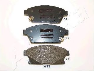 Колодки тормозные комплект (дисковый тормоз) (ASHIKA) - фото 