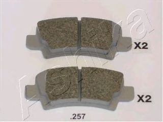 Колодки гальмівні задні дискові TOYOTA COROLLA (вир-во ASHIKA) - фото 