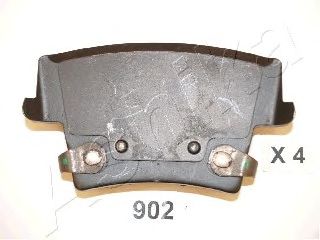 Колодки тормозные дисковые задние CHRYSLER 300 (ASHIKA) 51-09-902 - фото 