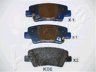 Колодки тормозные дисковые задние KIA SOUL (пр-во ASHIKA) - фото 