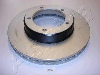 Диск тормозной передний вентилируемый (в упаковке два диска, цена указана за один) ASHIKA 60-02-224 - фото 