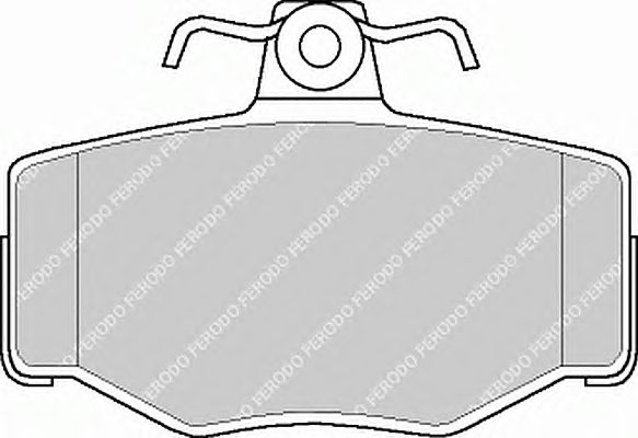 Колодки тормозные, дисковый тормоз (компл.) FERODO FDB707 - фото 