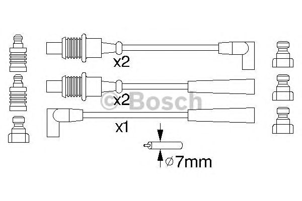 Комплект вв проводів (вир-во Bosch) BOSCH 0986356794 - фото 