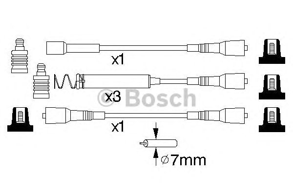 Комплект вв проводів (вир-во Bosch) BOSCH 0986356850 - фото 