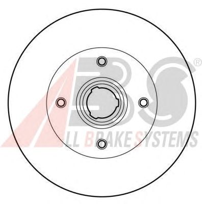 Диск тормозной задний (невентилируемый) (в упаковке 2 штуки, цена указана за 1) (ABS) A.B.S. All Brake Systems 15962 - фото 