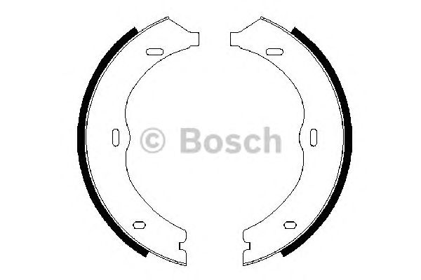 Колодка торм. барабан. MB VIANO/VITO задн. (Bosch) - фото 