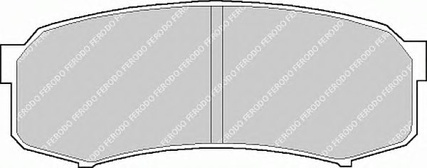 Колодки гальмівні дискові задні (вир-во FERODO) - фото 0