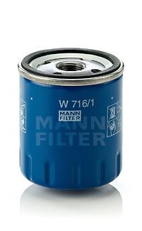 Фильтр масляный PSA, FIAT (MANN) W716/1 - фото 