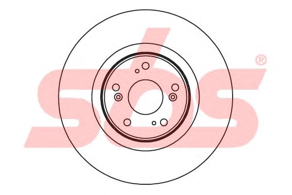Диск тормозной передний (вентилируемый) (в упаковке два диска, цена указана за один) (sbs) - фото 