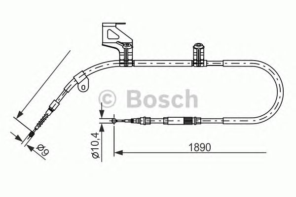 Гальмівний трос (вир-во Bosch) - фото 