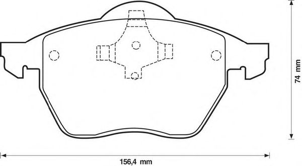 Колодки дискового гальма (вир-во Jurid) JURID 571921J - фото 