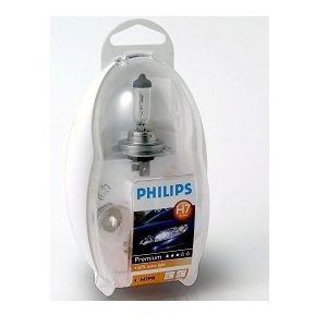Лампа фарная (набор) H7 12V 55W PX26d (Philips) PHILIPS 55474EKKM - фото 