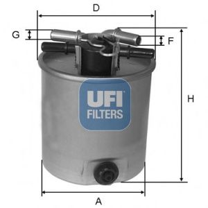 Фильтр топливный (UFI) 24.026.01 - фото 