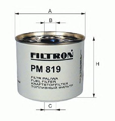 Фильтр топливный CITROEN (СИТРОЕН), PEUGEOT (ПЕЖО) (Filtron) PM844/WF8020 - фото 