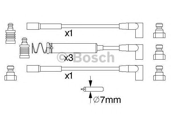 Провода высоковольтные (компл.) (Bosch) - фото 