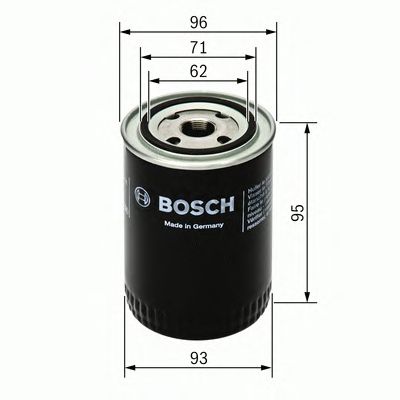 Масляний фільтр wv (вир-во Bosch) BOSCH 0 451 103 004 - фото 