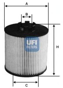 Масляний фільтр UFI 25.012.00 - фото 