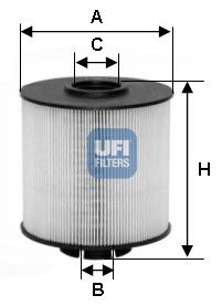 Паливний фільтр UFI 26.017.00 - фото 