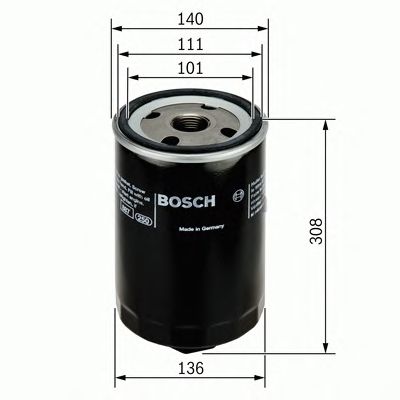Фільтр масляний (вир-во Bosch) - фото 0