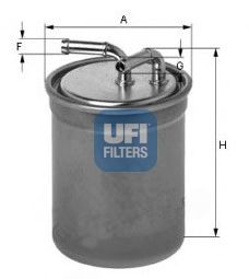 Фильтр топливный (UFI) 24.016.00 - фото 