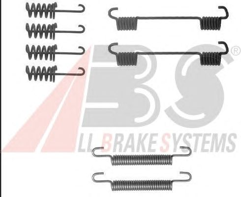 Монтажный к-кт торм. колодок MB HAND BRAKE (ABS) A.B.S. All Brake Systems 0775Q - фото 