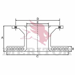 Диск тормозной BPW (Arvin Meritor) - фото 