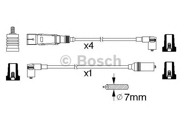 Провода высоковольтные (комплект) (Bosch) - фото 