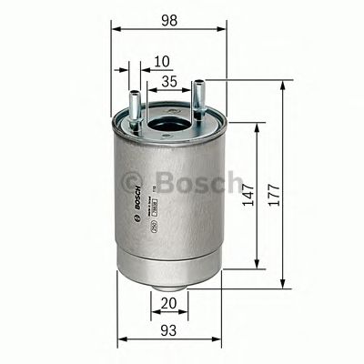 Фільтр паливний RENAULT (вир-во Bosch) - фото 