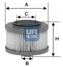 Фильтр топливный (UFI) - фото 