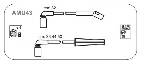 Дрiт запалювання (EPDM) CHEVROLET AVEO (T250,T255) 1.2,1.4 (вир-во Janmor) - фото 