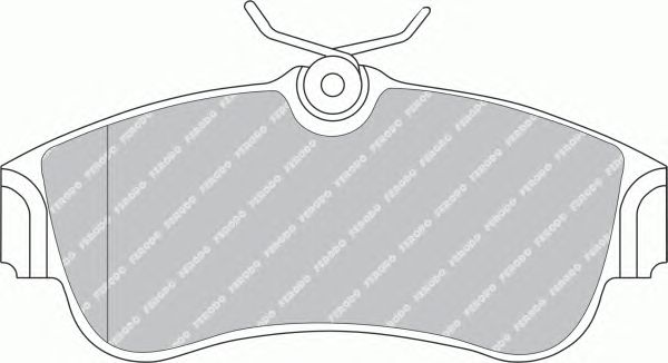 Комплект тормозных колодок, дисковый тормоз FERODO FDB604 - фото 