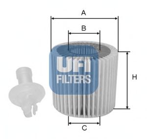 Масляний фільтр UFI 25.116.00 - фото 