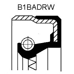 Сальник маточини диференціала MB B1BASFDRW 45X65X11 ACM (вир-во Corteco) - фото 