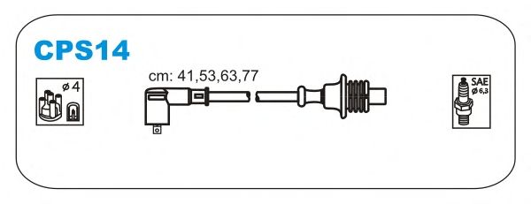 Провод зажигания (Silikon)  FIAT DUCATO;PEUGEOT205,306,405,406,BOXER;CITROEN BERLINGO (Janmor) - фото 