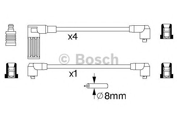 Комплект вв проводів (вир-во Bosch) BOSCH 0986356718 - фото 