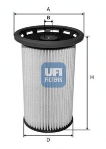 Паливний фільтр UFI 26.025.00 - фото 