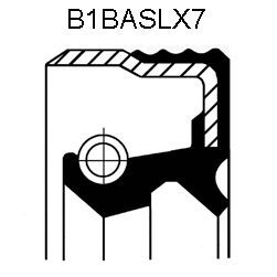 Сальник маточини, диференціала MB 40X70X11/13.5 ACM B1BASLSFRDX7 (вир-во Corteco) - фото 