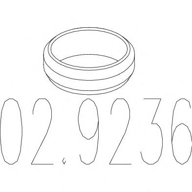 Монтажное кольцо выхлопной системы ( D(внутр.) - 72 мм_ D(наружн.) - 92 мм_ Высота - 13,5 мм) ( - фото 