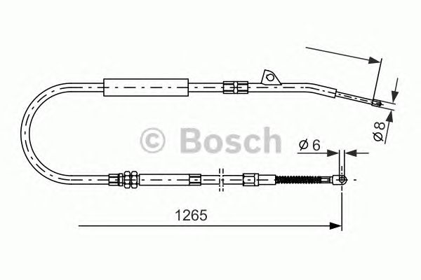 Тормозной трос (Bosch) BOSCH 1 987 477 533 - фото 