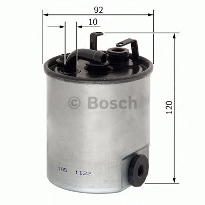 Фильтр топливный (Bosch) - фото 