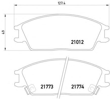 Колодки тормозные передние (дисковые) комплект (TEXTAR) 2101202 - фото 
