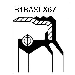 Сальник ступицы MB SPRINTER B1BASLX67 88X105X10/11.5 NBR (Corteco) - фото 