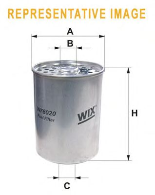 Фильтр топливный CITROEN (СИТРОЕН), PEUGEOT (ПЕЖО) (WIX-Filtron) WF8020/PM844 WF8020 - фото 