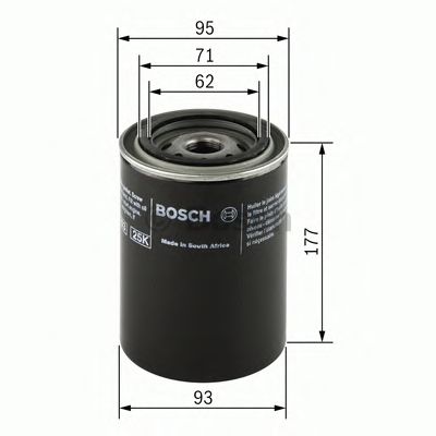 Фильтр масляный (Bosch) BOSCH 0 451 203 220 - фото 