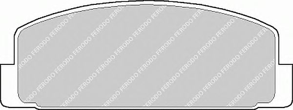 Комплект тормозных колодок, дисковый тормоз FERODO FDB372 - фото 
