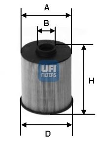 Паливний фільтр (вир-во UFI) - фото 