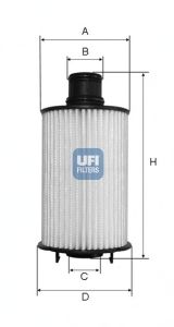 Масляний фільтр UFI 25.073.02 - фото 