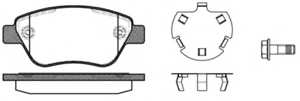 Колодка гальм. диск. FIAT PANDA (169) передн. (вир-во Remsa) REMSA 0858.30 - фото 