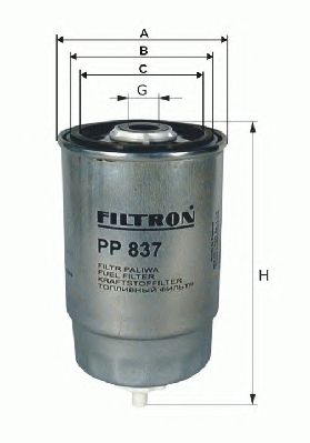 Фильтр топливный MAN (Ман) (Truck) (Filtron) PP845/1/WF8181 - фото 