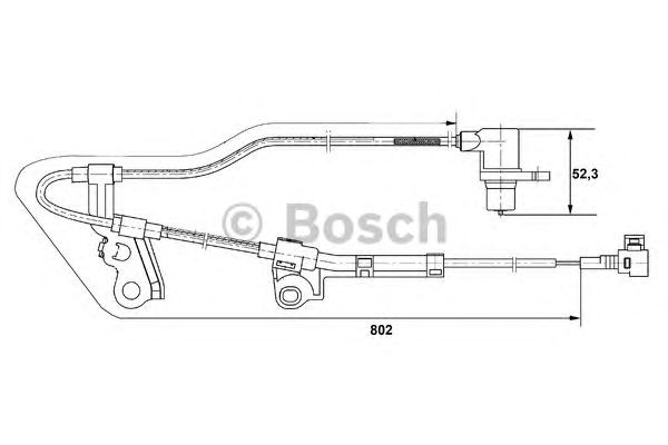 Датчик АБС передний левый TOYOTA (Bosch) - фото 